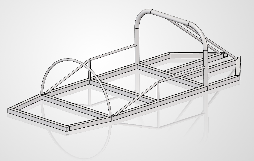 Model 5 reference chassis from a prior competition year